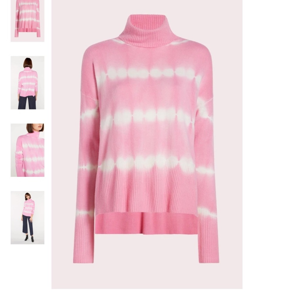 Hot pink tye dye sweater